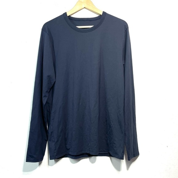 Lululemon Mens Basic Navy Blue long sleeve P631 - Picture 2 of 7